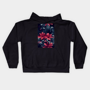 Beautiful Red Flowers,  for all those who love nature #79 Kids Hoodie